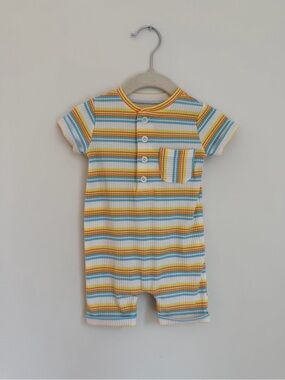 Me & Henry Striped Romper (Size 0-3m)